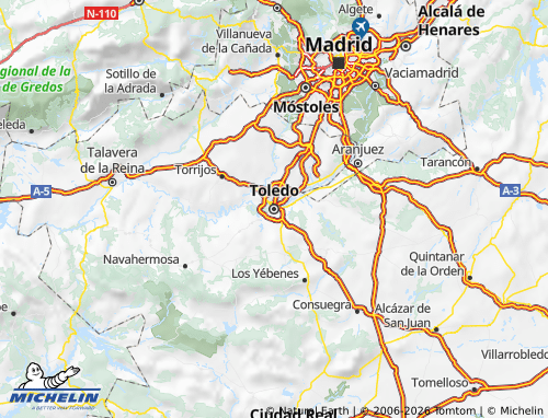 MICHELIN Toledo map - ViaMichelin