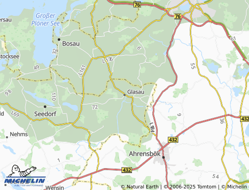 MICHELIN Glasau map - ViaMichelin