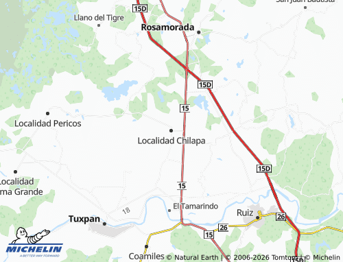 MICHELIN Localidad Chilapa map - ViaMichelin