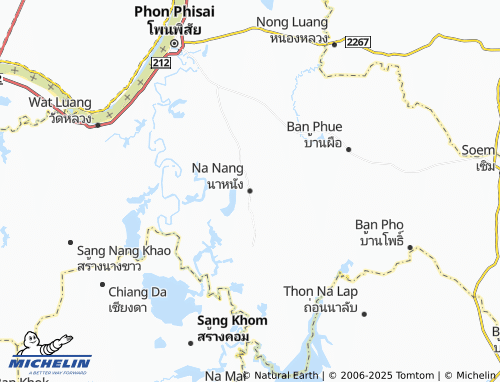 MICHELIN Na Nang map - ViaMichelin