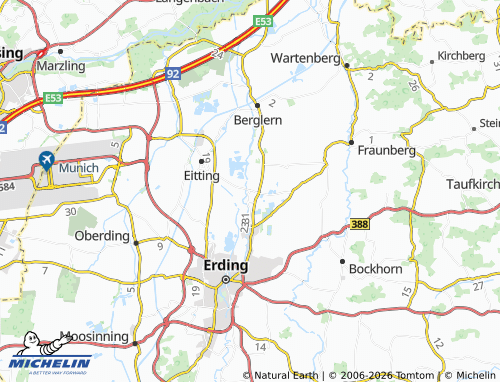 MICHELIN Eichenkofen map - ViaMichelin