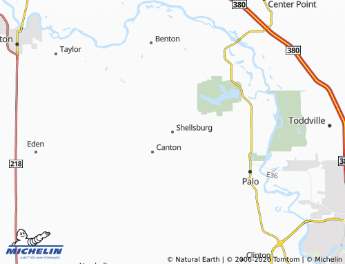 Carte MICHELIN Shellsburg - ViaMichelin