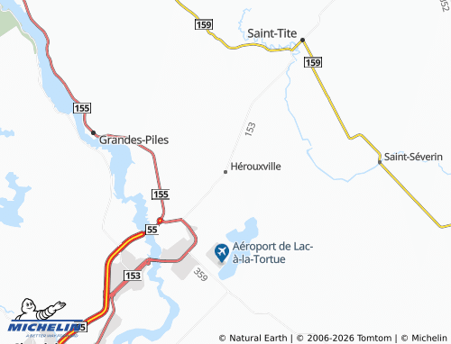 Kaart MICHELIN Hérouxville - ViaMichelin