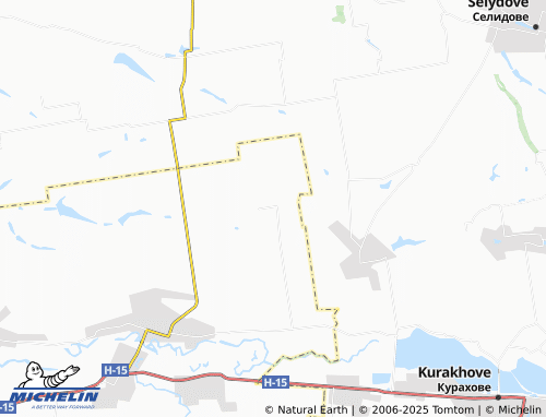 MICHELIN Slovianka map - ViaMichelin