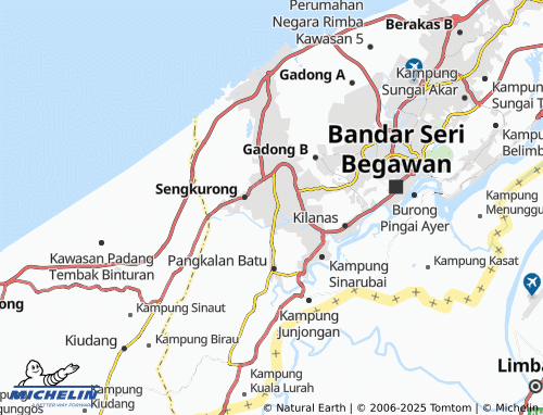 Carte MICHELIN Kampung Mulaut - ViaMichelin