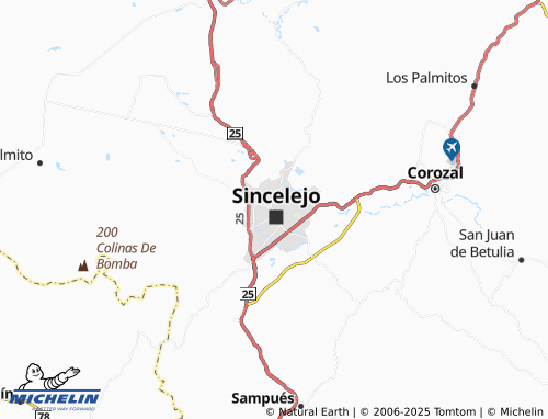 MICHELIN Puerto Escondido map - ViaMichelin