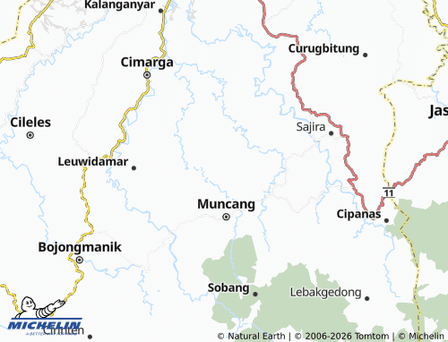 MICHELIN Sindangwangi map - ViaMichelin