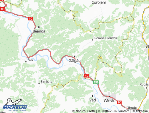 Mapa MICHELIN Gâlgău - ViaMichelin