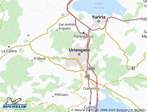 MICHELIN Moroleón map - ViaMichelin