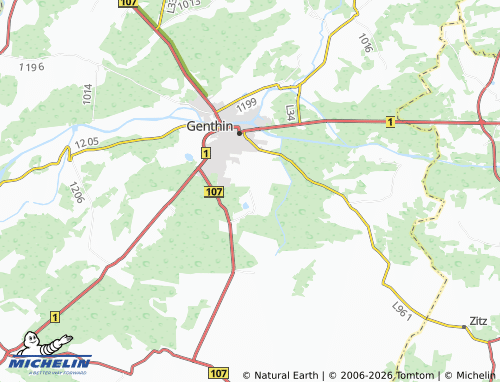 MICHELIN Mützel map - ViaMichelin