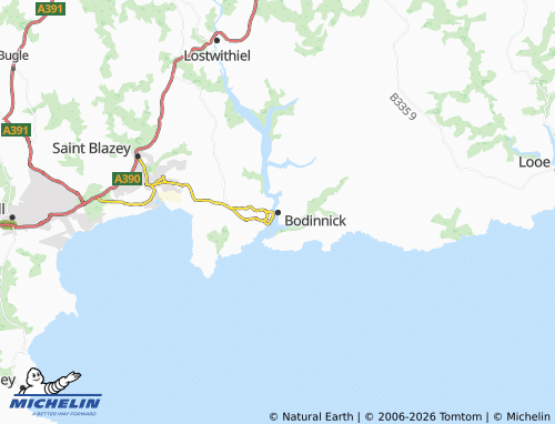 MICHELIN Bodinnick map - ViaMichelin