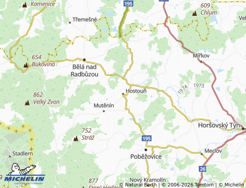 Mappa MICHELIN Hostouň - ViaMichelin