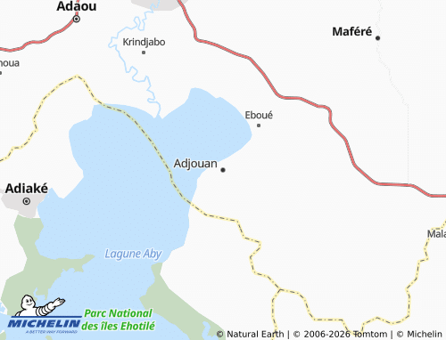 Mappa MICHELIN Adjouan - ViaMichelin