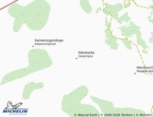 MICHELIN-Landkarte Sekretarka - ViaMichelin