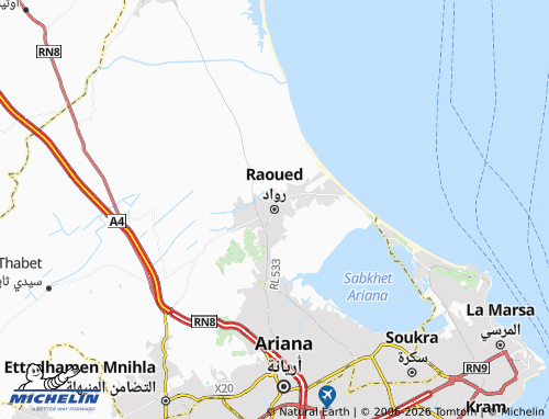 Mappa MICHELIN Ruwwad - ViaMichelin