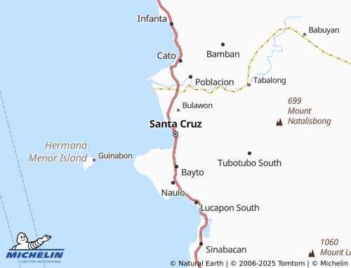 MICHELIN Santa Cruz map - ViaMichelin