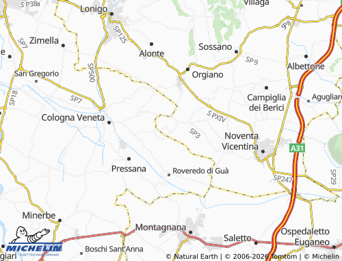 Mapa MICHELIN Asigliano Veneto - ViaMichelin