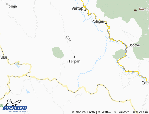 Carte MICHELIN Tërpan - ViaMichelin