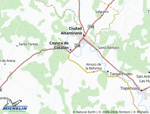 Mappa MICHELIN Río Balsas - ViaMichelin