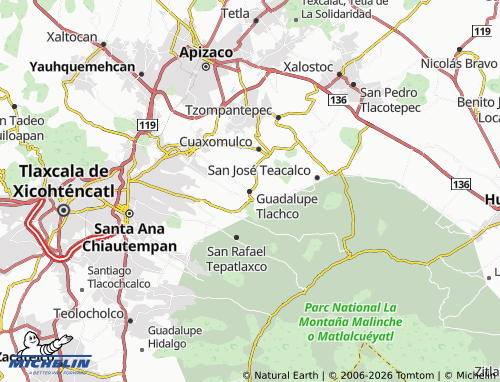 Mapa MICHELIN Guadalupe Tlachco - ViaMichelin