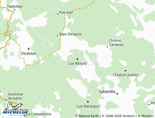 MICHELIN Los Moyos map - ViaMichelin