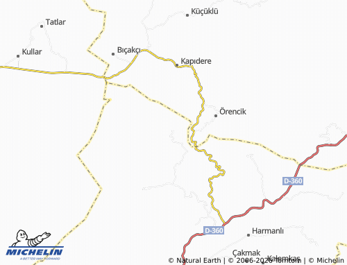 MICHELIN Hamzalar map - ViaMichelin