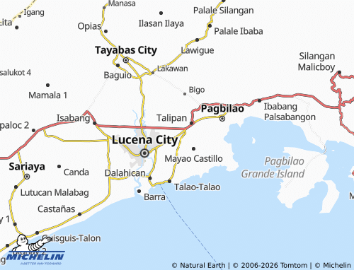 MICHELIN Mayao Silangan map - ViaMichelin