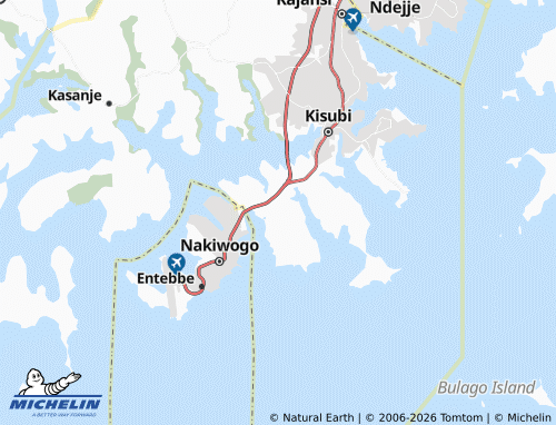 MICHELIN-Landkarte Nkumba - ViaMichelin