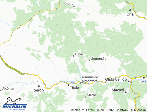 MICHELIN-Landkarte Lúcar - ViaMichelin