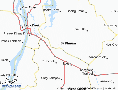 MICHELIN-Landkarte Ba Phnum - ViaMichelin