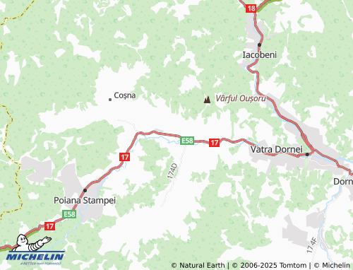MICHELIN-Landkarte Dealu Floreni - ViaMichelin