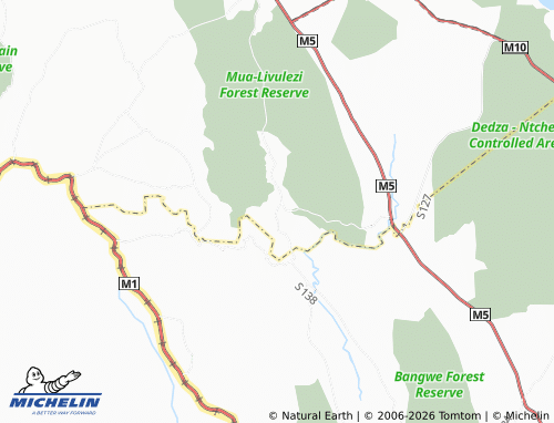 MICHELIN Mganja map - ViaMichelin
