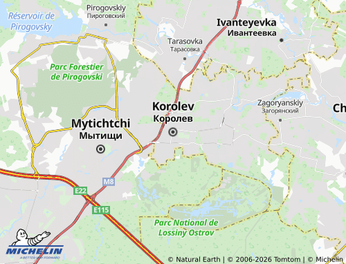 Carte MICHELIN Korolev - ViaMichelin