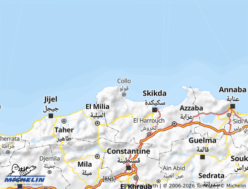 Carte MICHELIN Collo - ViaMichelin