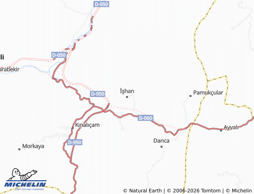 MICHELIN İşhan map - ViaMichelin