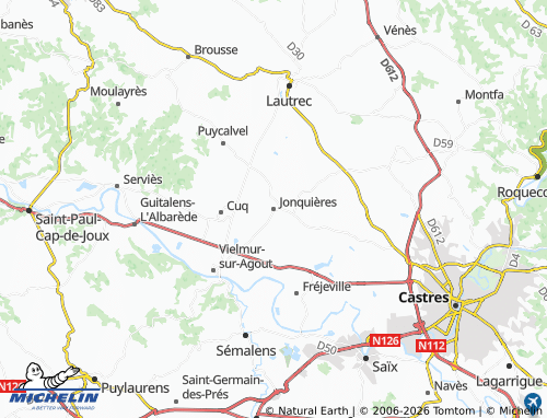 Mappa MICHELIN Jonquières - ViaMichelin