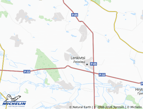 MICHELIN Chotyrboky map - ViaMichelin