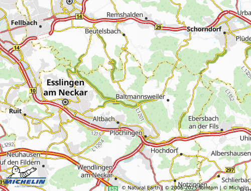 MICHELIN Aichschieß map - ViaMichelin