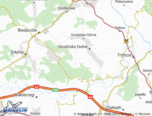 MICHELIN Podlesie map - ViaMichelin