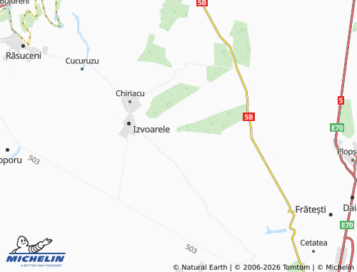MICHELIN Dimitrie Cantemir map - ViaMichelin