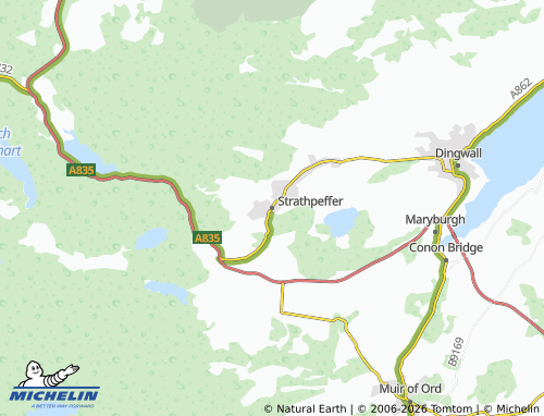 Carte MICHELIN Strathpeffer - ViaMichelin