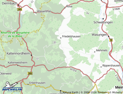 MICHELIN Oepfershausen map - ViaMichelin