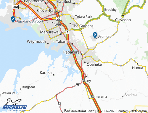 MICHELIN Hingaia map - ViaMichelin