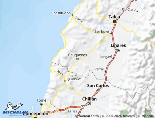 Mappa MICHELIN Cauquenes - ViaMichelin