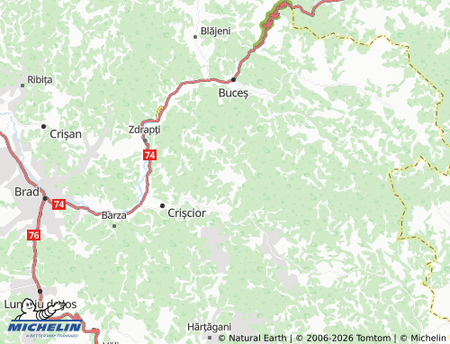 MICHELIN Merișor map - ViaMichelin