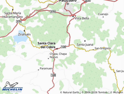MICHELIN Cuirinditzio map - ViaMichelin