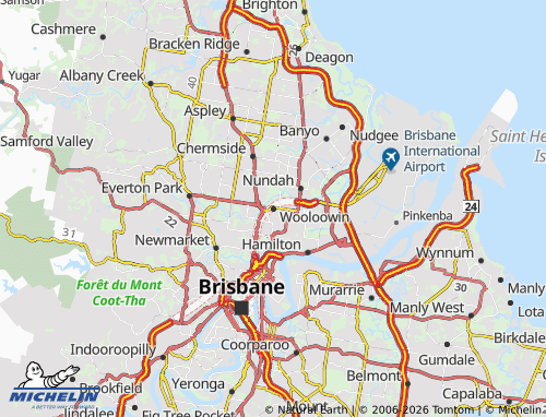 Mappa MICHELIN Wooloowin - ViaMichelin