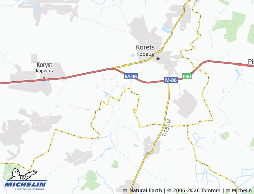 MICHELIN Veselynivka map - ViaMichelin