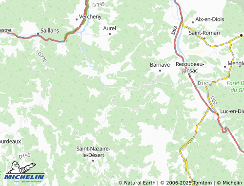 Kaart MICHELIN Pennes-le-Sec - ViaMichelin