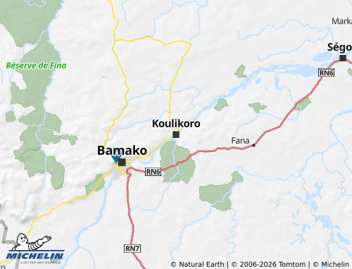 MICHELIN Koulikoro map - ViaMichelin